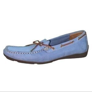 Wirth || Blue Brazilian Leather slip on Moccasins || 6
